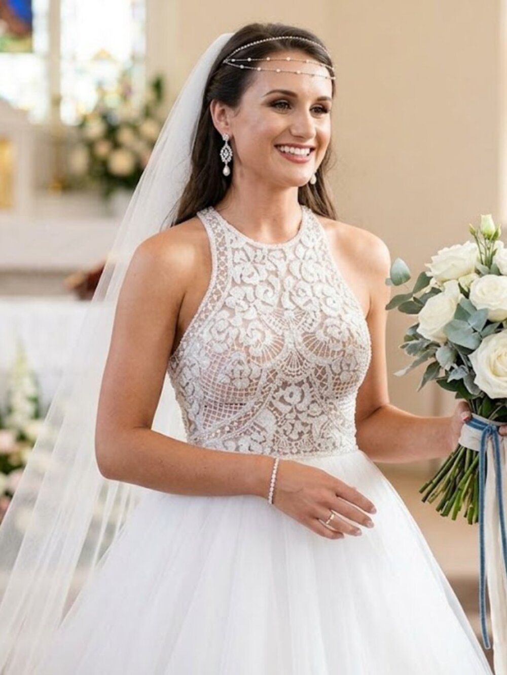 Precious Formals WHITE/IVORY 4 BRIDAL PROM FORMAL PAGEANT Dress P23002 $698